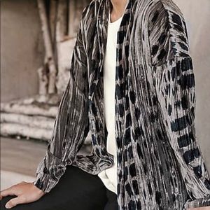 NWT J. Jill Pure Jill Shibori Print Velvet Jacket Petite